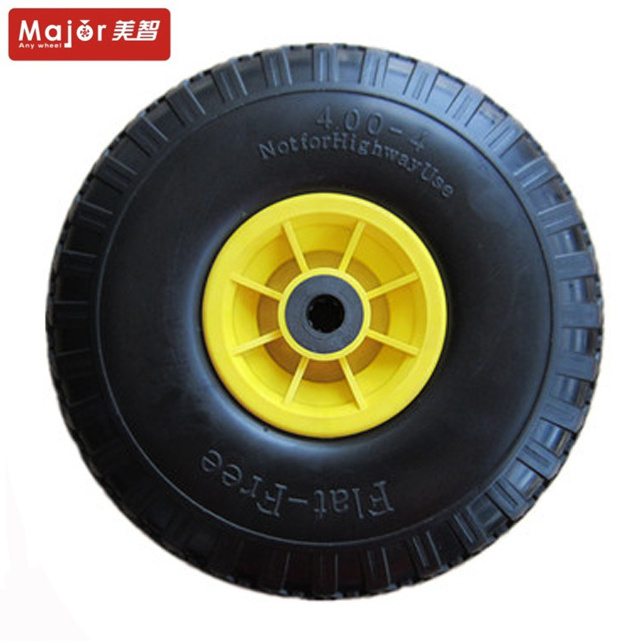 New 10x3.00-4 Hand Truck Dumper Cart Wheelbarrow Wagon Filling Tires with PU Foam Wheel