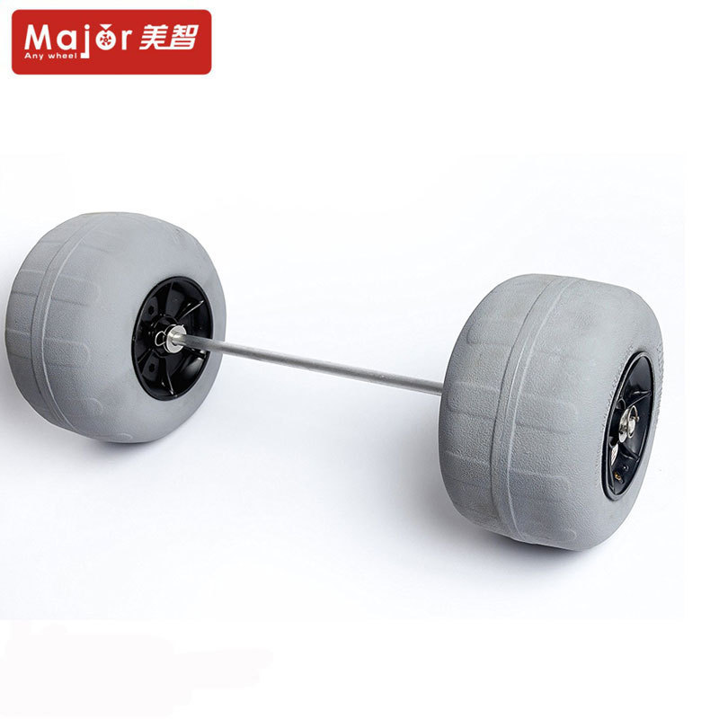 New PVC/PP Beach Balloon Tires Wheel with Axle for Beach Cart for Manufacturing Plant Machinery and Industry Use