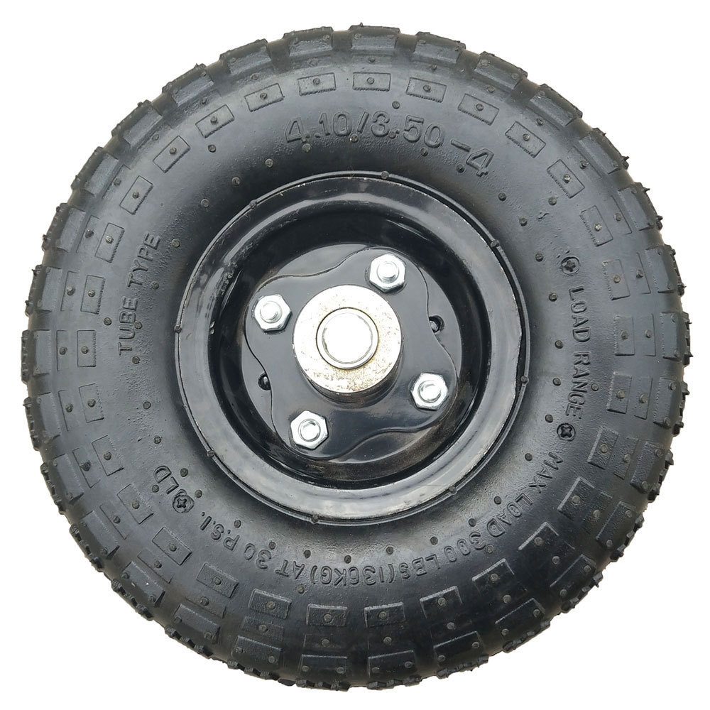 10 inch farm cart pneumatic tire rubber wheel 4.10/3.50-4 wheel