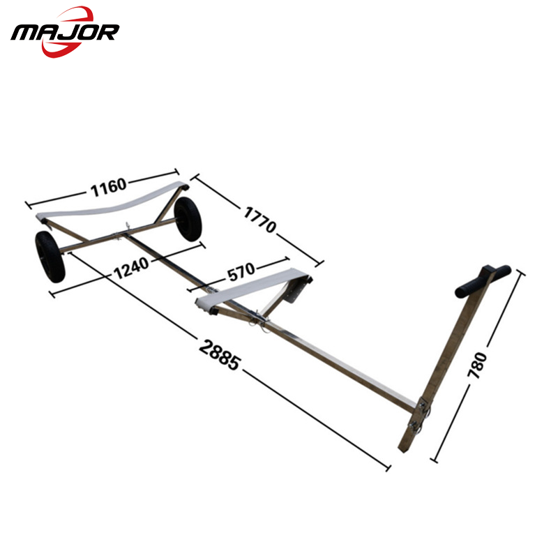 stainless steel inflatable boat trailer dolly