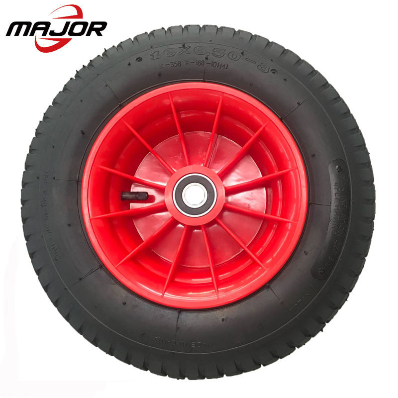 10 12 14 16 inch rubber air & airless pu foam flat free plastic rim fender wheel with good vibration for boat trailers