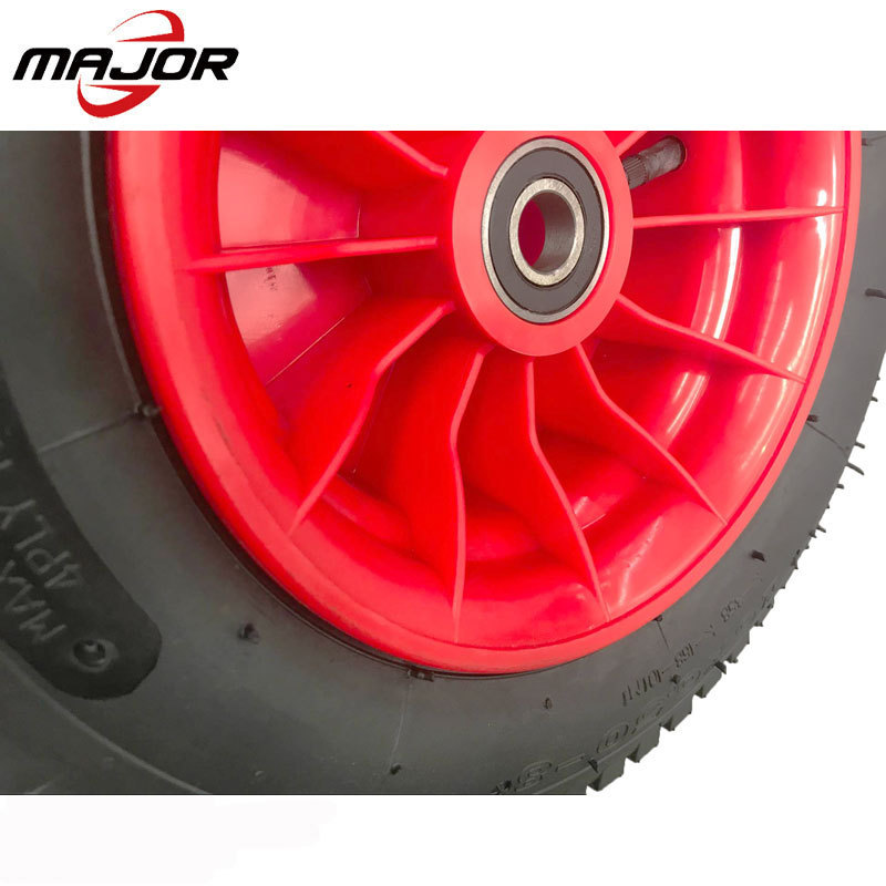 10 12 14 16 inch rubber air & airless pu foam flat free plastic rim fender wheel with good vibration for boat trailers