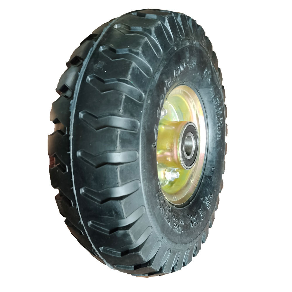 Trolley tire 10 inch pneumatic rubber high pressure washer wheel