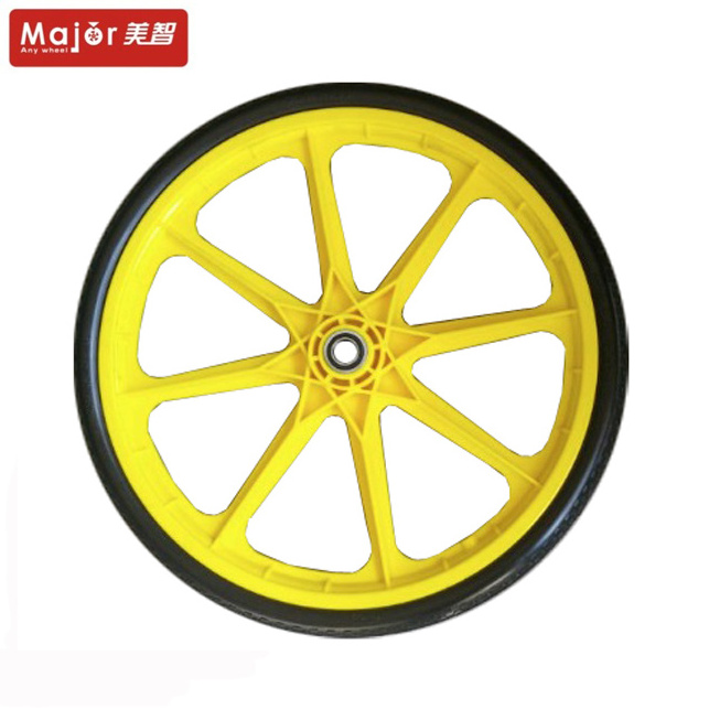 20 Inch Flat Free Pu Foam Filling Tire Solid Wheels 20x1.75 Bicycle Wheel