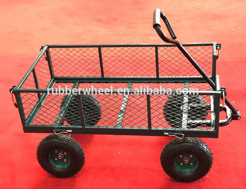 700kg heavy load garden tool trolley folding beach wagon cart