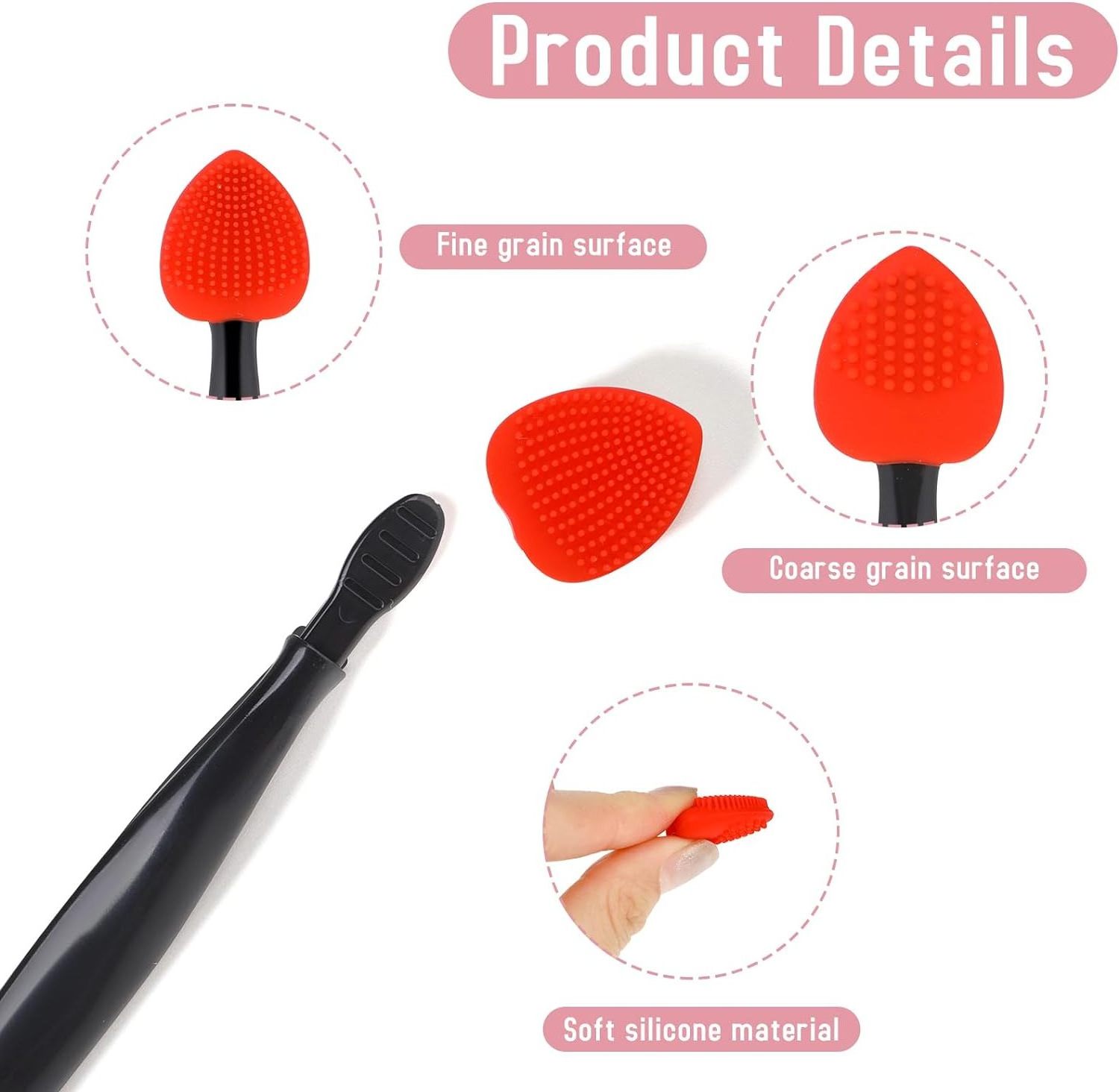 YDS Lip Scrub Brush Lip Scrub Lip Exfoliator Silicone Scrubber Exfoliator Tool