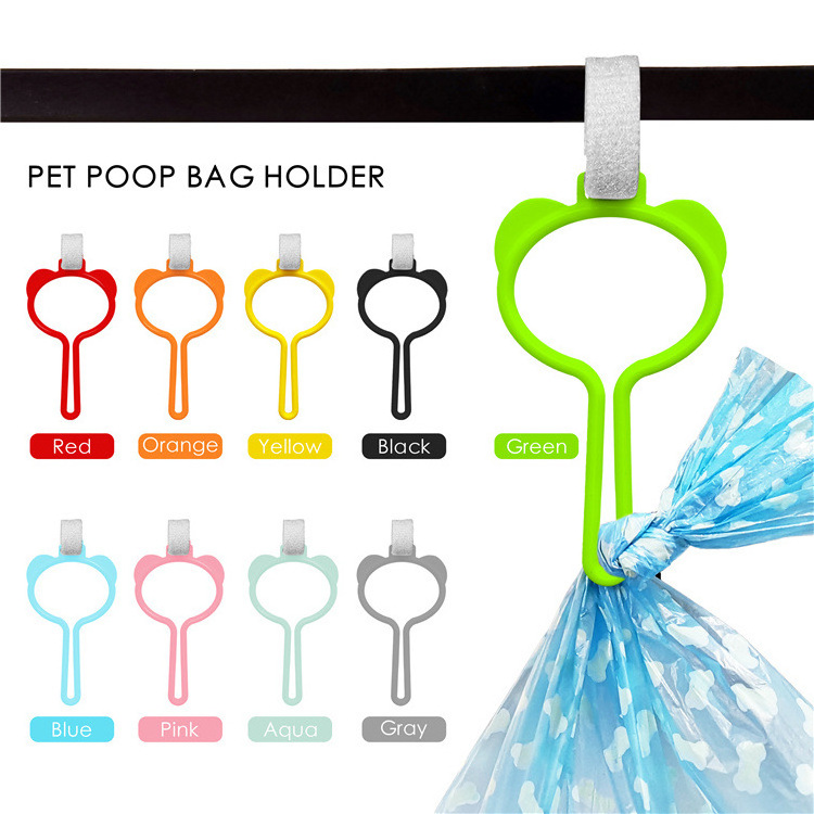 YDS Dog Waste Bag Holder for Hand Free Walking Dog Poop Bag Carrier Durable Doggy Leash waste Bag Carrier