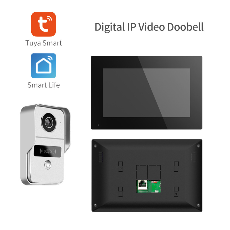 High Definition 1080P Wifi Video Door Bell 7 Inch Touch Screen Doorbell Phone Intercom System Tuya Digital Doorbell