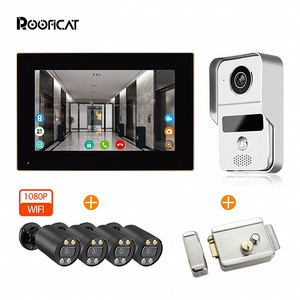 Home video Smart WiFi 1080p Smart Ip Poe Intercom System Unlock Tuya Video Doorbell Video Door Phone Wireless Ring Doorbell