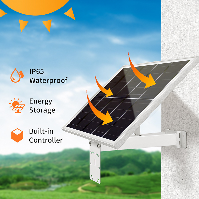 12v Solar Panel Kit With Battery 30000mah Outdoor Solar Charger Panel For Cctv Security Hunting Trail Camera