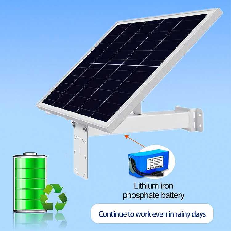 12v Solar Panel Kit With Battery 30000mah Outdoor Solar Charger Panel For Cctv Security Hunting Trail Camera