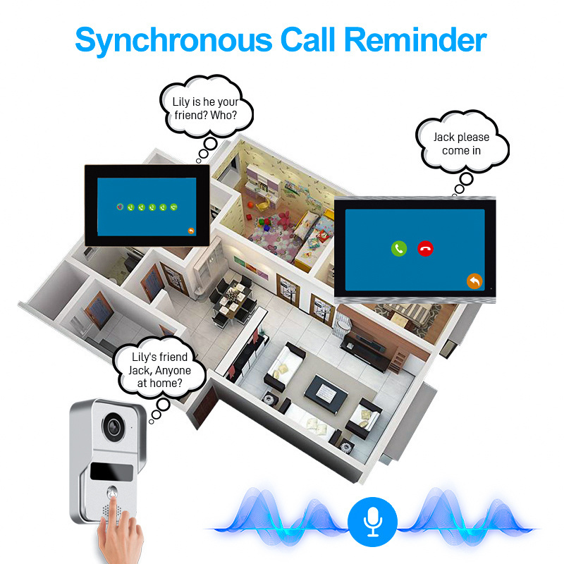 Smart Tuya Wifi Doorphone Ring Door Bell Camera Doorbell Video Door Phone Intercom System