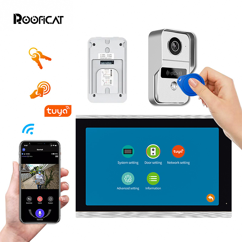 Smart Tuya Wifi Doorphone Ring Door Bell Camera Doorbell Video Door Phone Intercom System