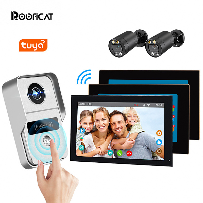 Vandal-proof 1080P Video Doorbell Camera Intercom System Door Phone Tuya App Poe Motion Detection Ring Intercom Door bell