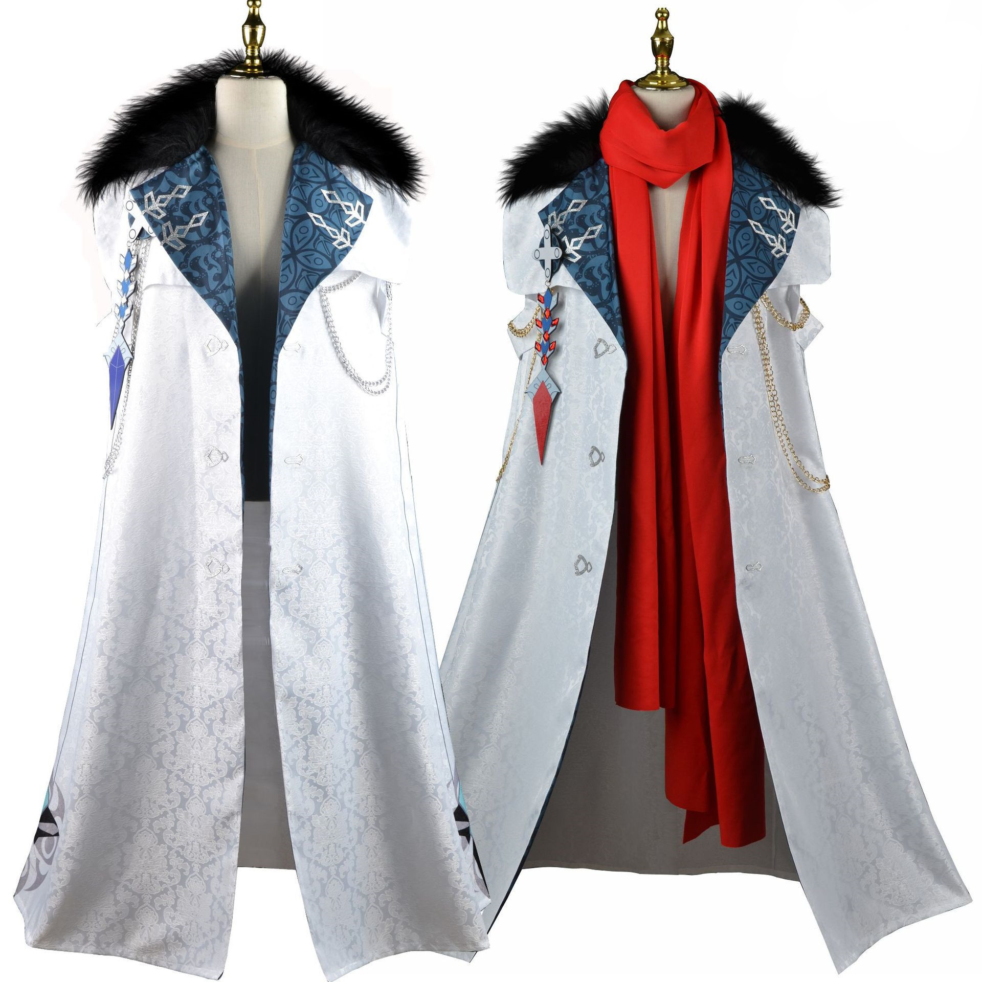 Anime Game Cosplay Genshin Impact Harbingers Columbina Cloak Scarf Cosplay Costume Outfits Wig