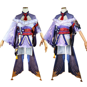 Cosplay Game Genshin Impact Shogun Cosplay Costume Outfits Full Set Dress Wig Headwear for Anime Expo