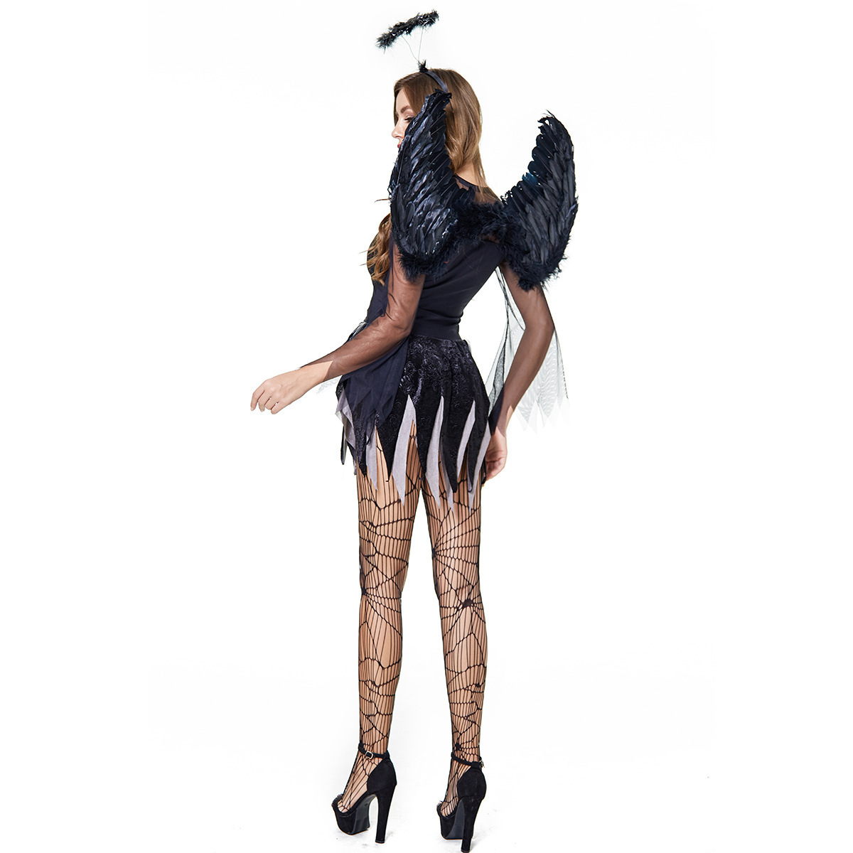 Adult Sexy Dark Angel Cosplay Costume Halloween Carnival Performances Costume Women Vampire Ghost Bride Devil Halloween Costumes