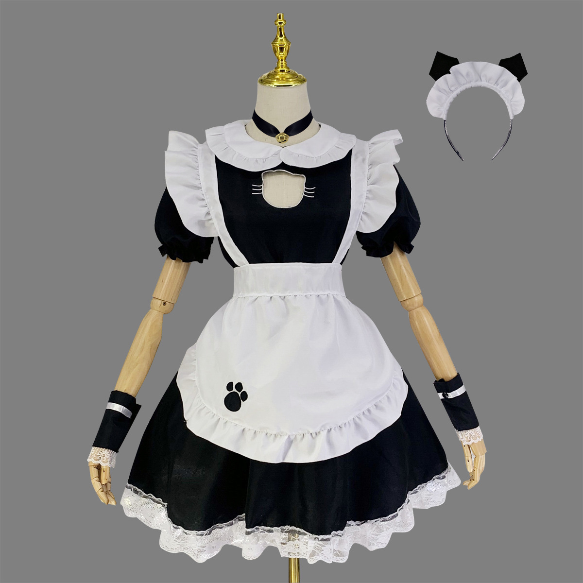 Sexy Girl Women Fantasy Maid Outfit Men Gothic Sweet Lolita Dress Anime Cosplay Costume Plus Size