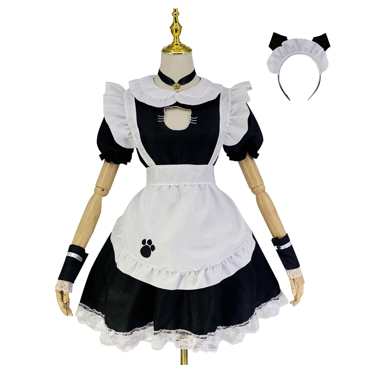 Sexy Girl Women Fantasy Maid Outfit Men Gothic Sweet Lolita Dress Anime Cosplay Costume Plus Size