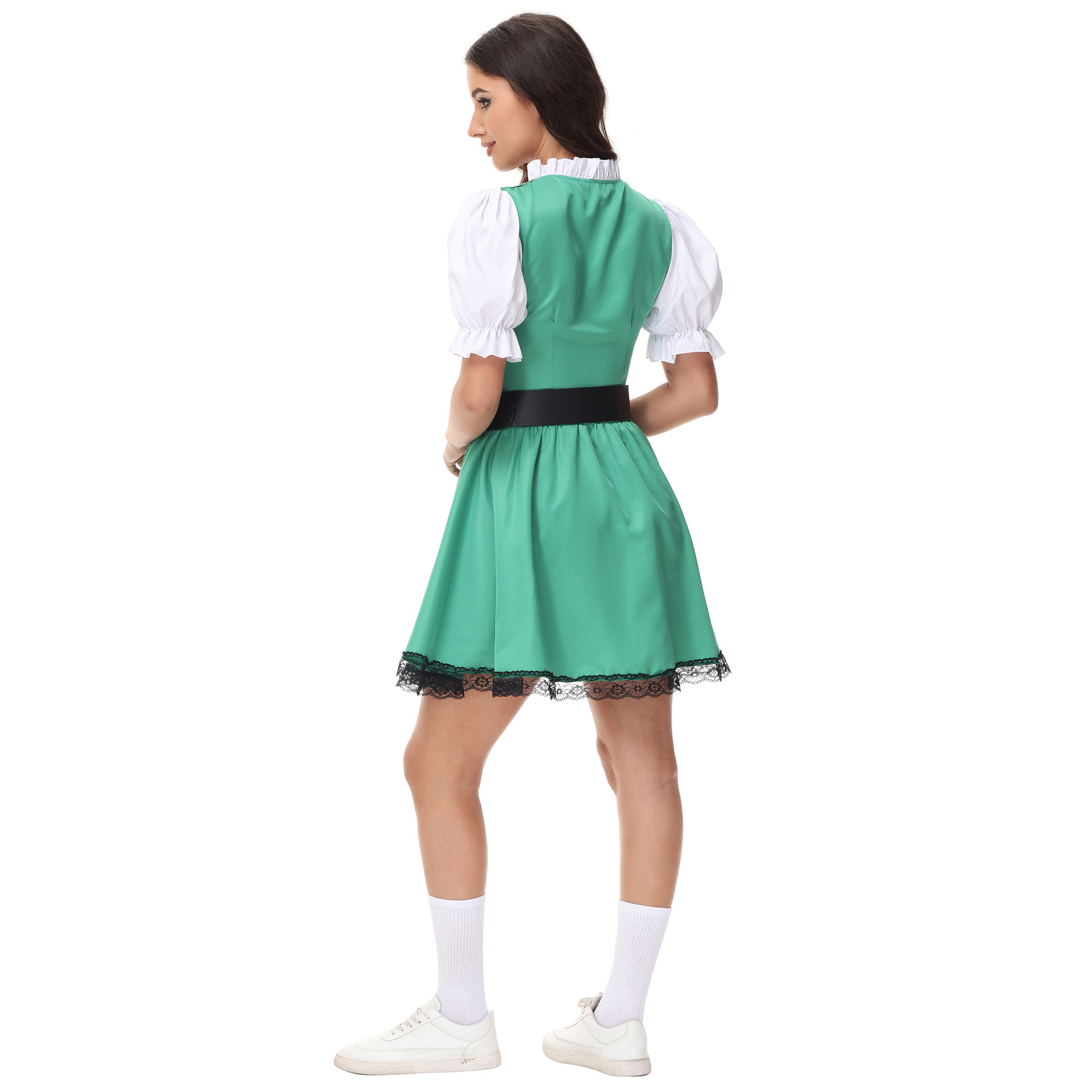 German Sexy Oktoberfest Dresses Bavarian Traditional Court Beer Girl Maid Costumes Halloween Party Women's Beer Stagewear