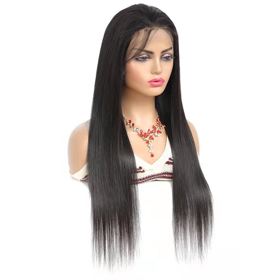 30 Inch Bone Straight Human Hair Wig Mongolian Hair Straight Lace Front Wigs Pre Plucked 100% Human Hair Wigs For Black Women