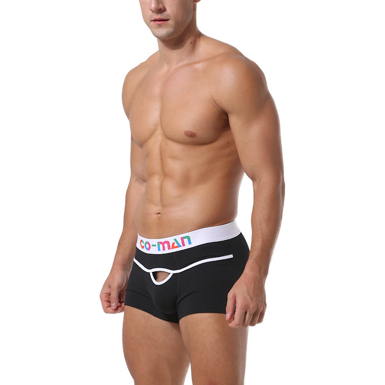 Custom Private Label Open Front Breathable Trunks Mens Underwear Boxers Briefs