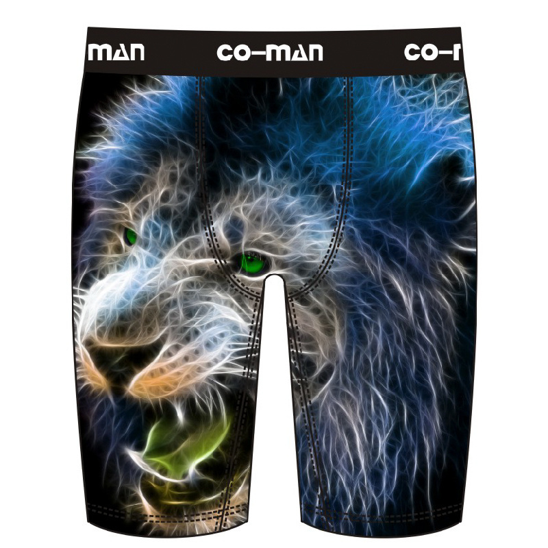 Custom Man Sexy Underwear Sports Long Leg Shorts Bamboo Boxer Briefs Organic Cotton Panties Plus Size Underwear For Men