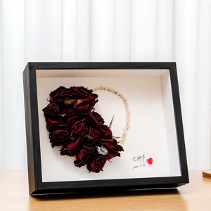 High Quality Wholesale 5x7 8x10 A4 Picture Display Black Solid Wood Deep Shadow Box Frame