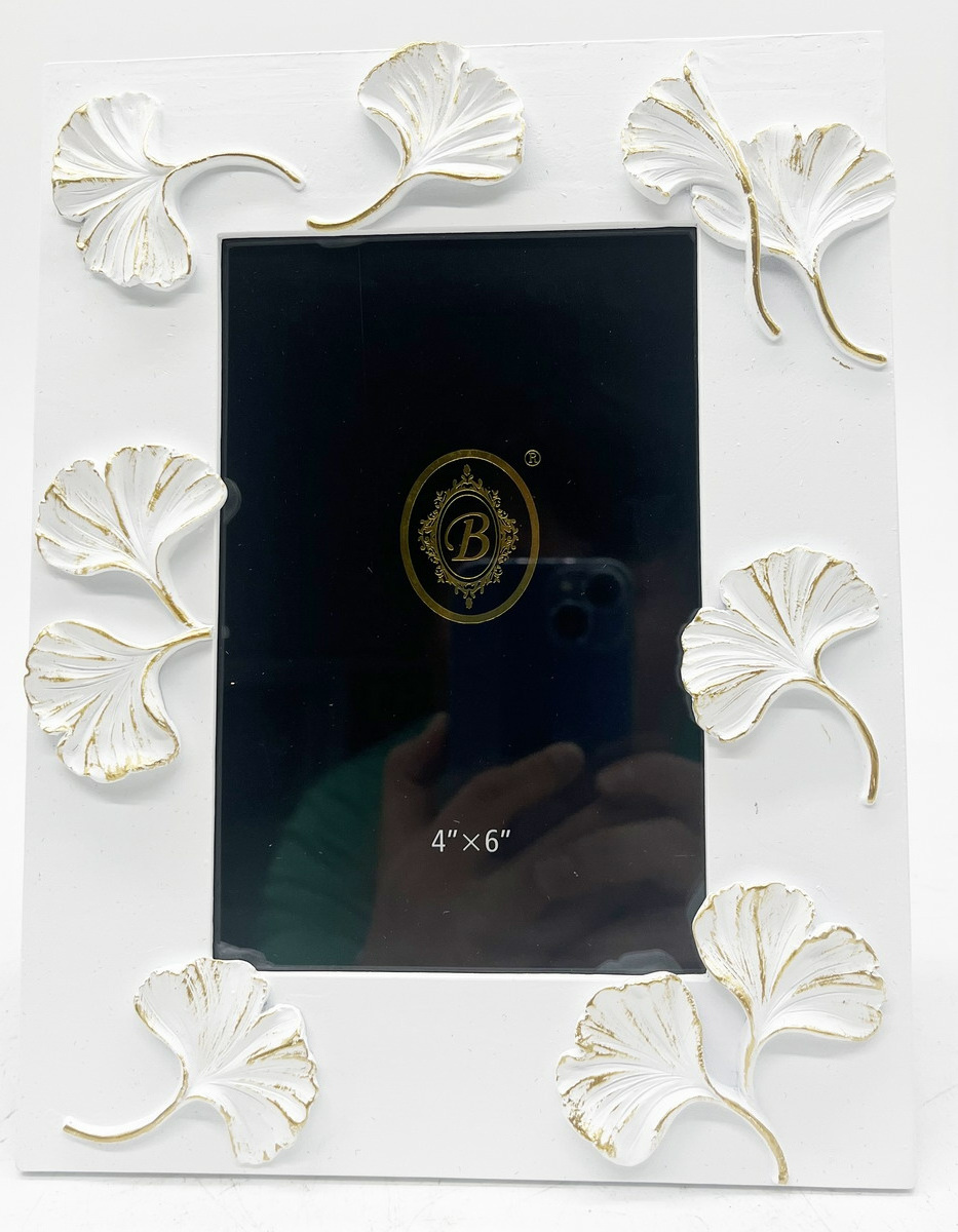 Vertical Arc Resin Picture Frame with Gradient Design, Decorative Photo Frame for Tabletop & Wall Display,