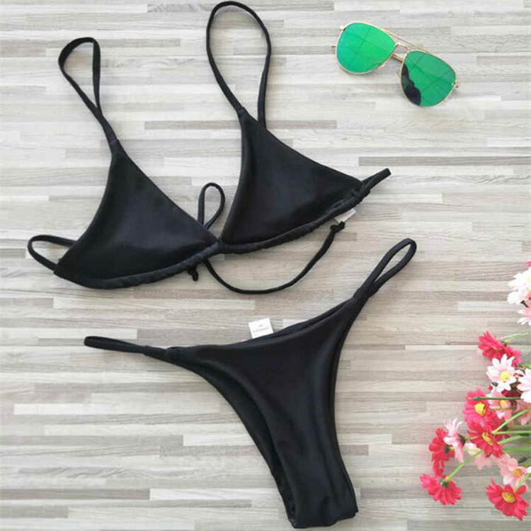 oem women extreme sexy micro string bikini top & thong sets