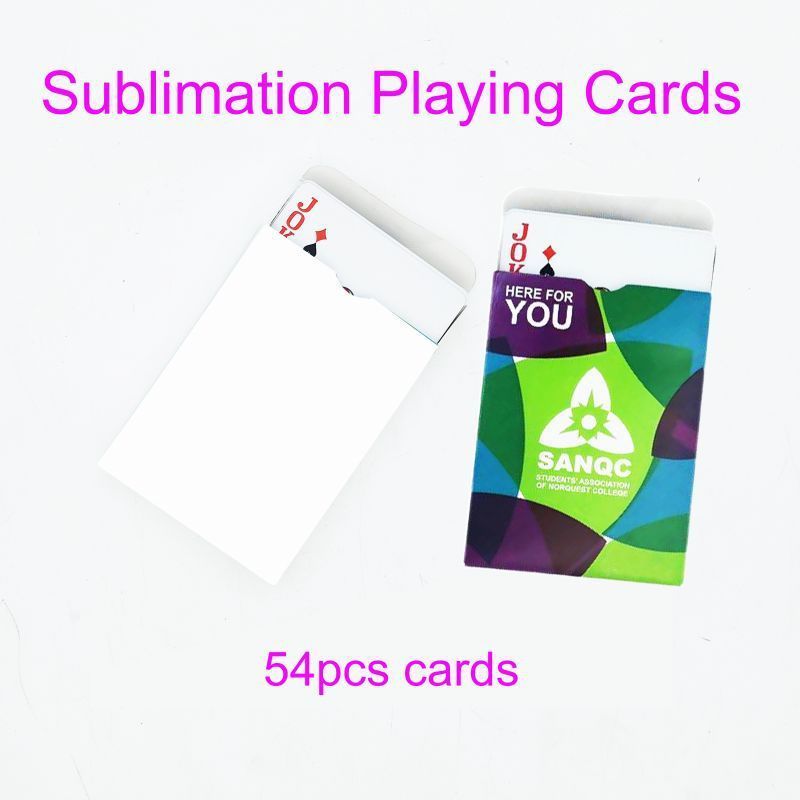 RubySub 2.48x3.5 Inch PET Sublimation Blanks Plastic Playing Cards Sublimation Business Card