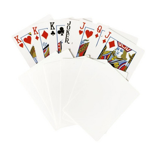 RubySub 2.48x3.5 Inch PET Sublimation Blanks Plastic Playing Cards Sublimation Business Card