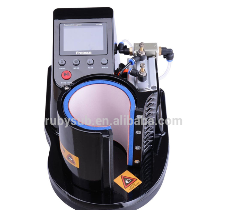 ST110 Pneumatic Sublimation Vacuum Machine Automatic Heat Press Machine 11OZ Mug Thermal Transfer Mug Cup Printing