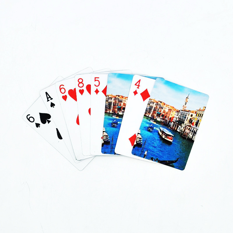 RubySub 2.48x3.5 Inch PET Sublimation Blanks Plastic Playing Cards Sublimation Business Card