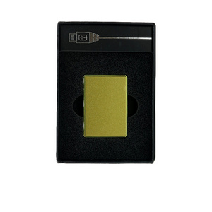 49x34mm Gold/Silver Sublimation Blank Lighter With USB Charger For Business Gifts