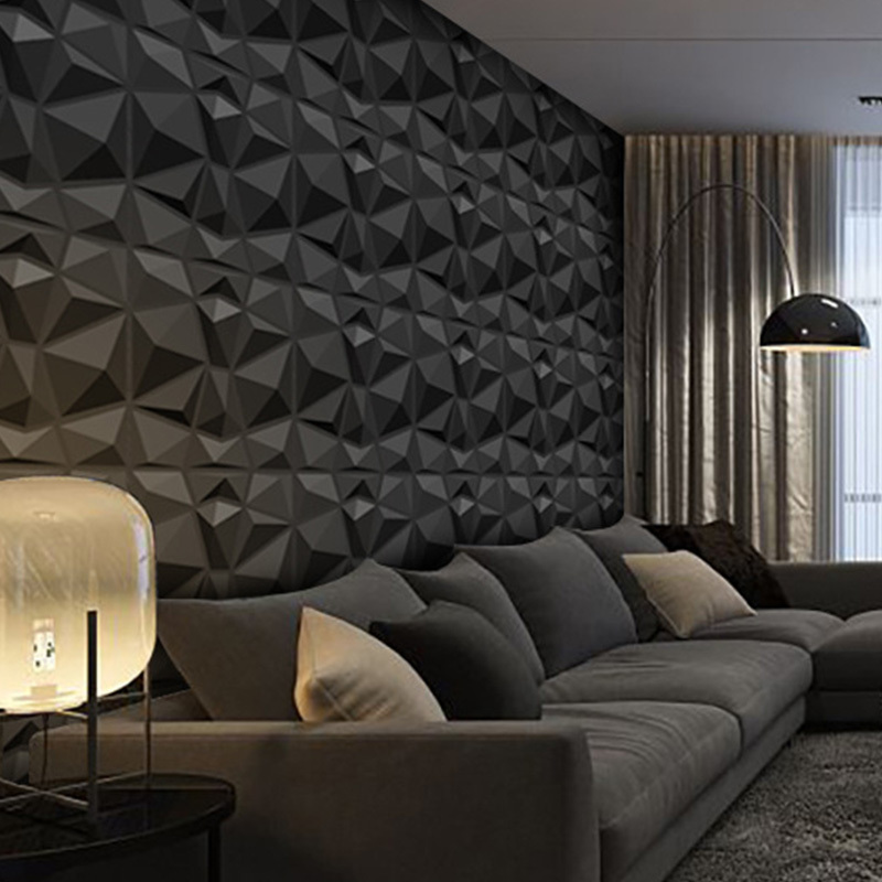 3D PVC wall panel wallpaper with different designs and colors manufactory