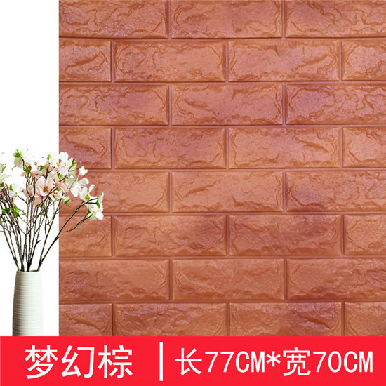 White Orange Black Blue Brick Design Foam Wallpapers 3d Brick Wall Paper 3d Pe Wallpaper Walls