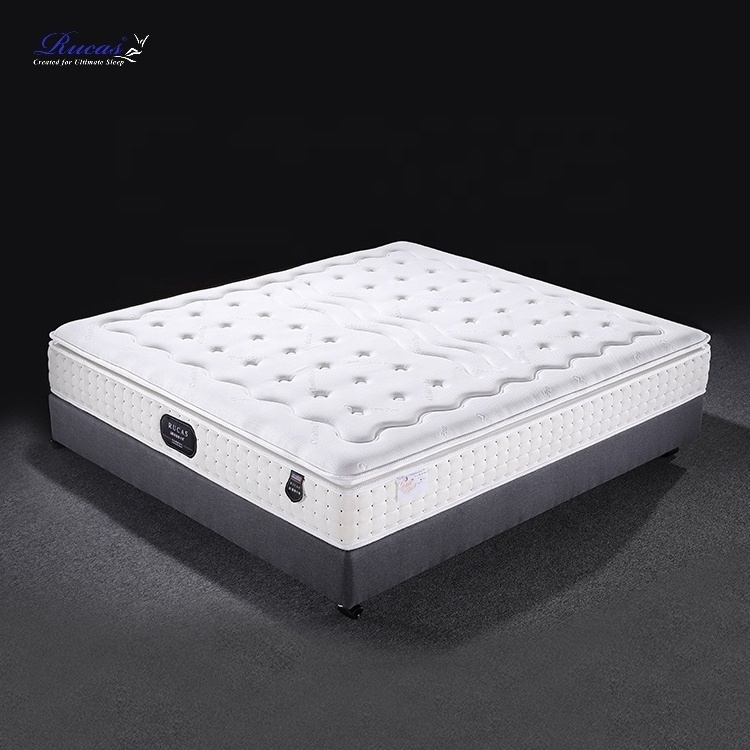 Latex Memory Foam Roll up Pocket Spring Mattress Gel Natural Double Bed King Size High Grade Knitted Fabric 7cm Foam European