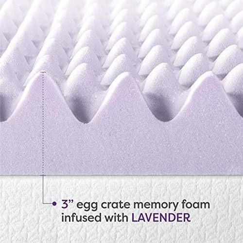 Best Price Mattress 3 Inch Egg Crate Memory Foam Mattress Topper CertiPUR-US Certified Full Size Single Organic Mattress