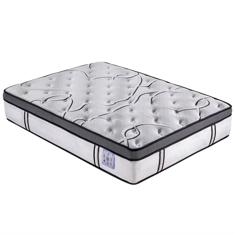 Best Supplier Wholesale Mattress Double King Compressed Roll Bed Cool Gel Memory Latex Foam Spring Mattress