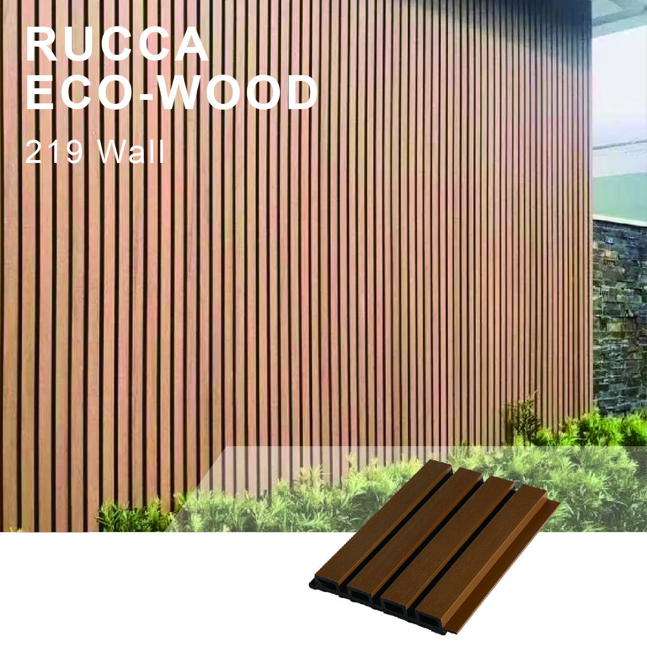 External Cladding Great Outdoor Plastic Composite Garden Cladding Exterior Waterproof Outdoor Fluted Wpc Wall Panel