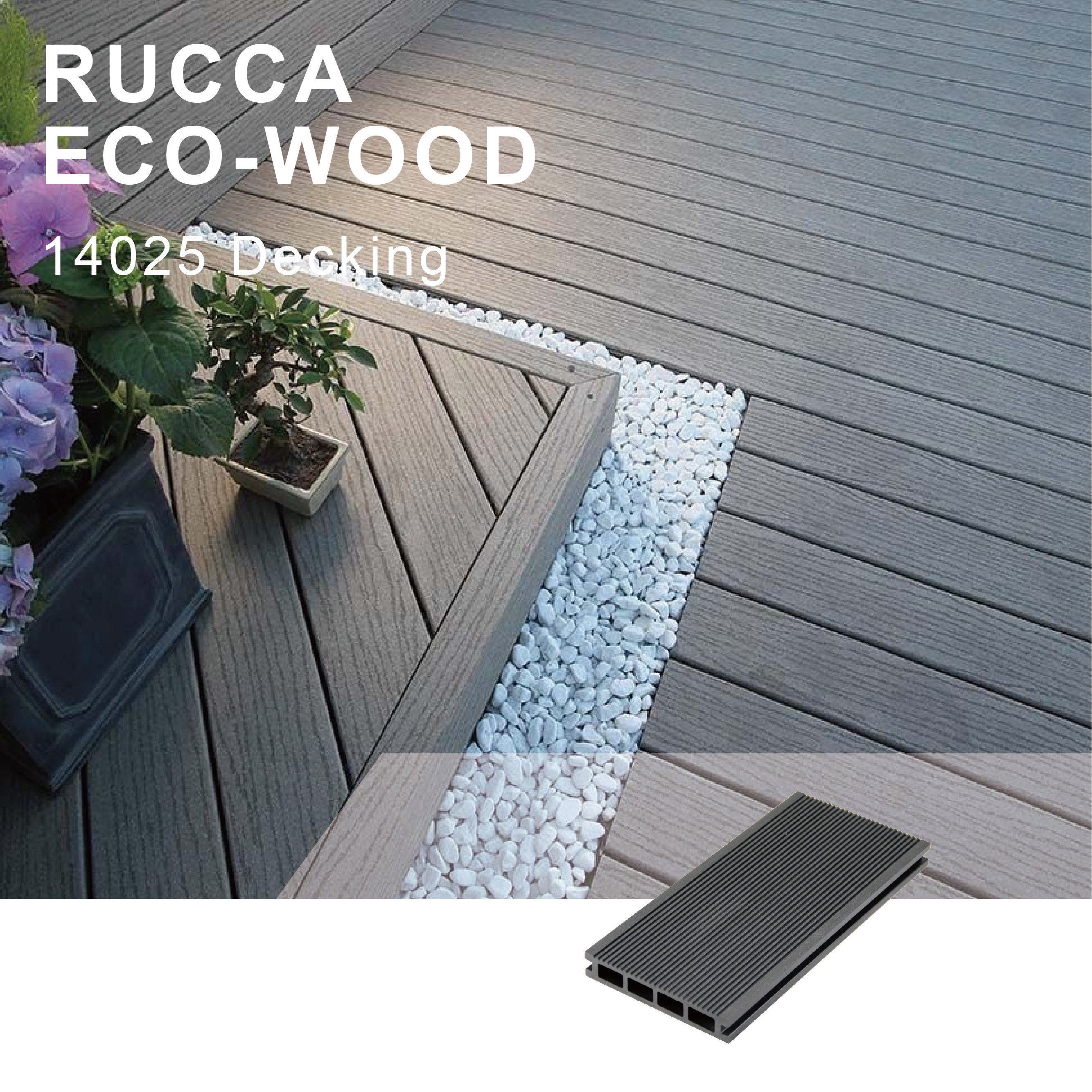 RUCCA best wood for decks patio boards synthetic teak decking WPC composite decking PE engineered flooring