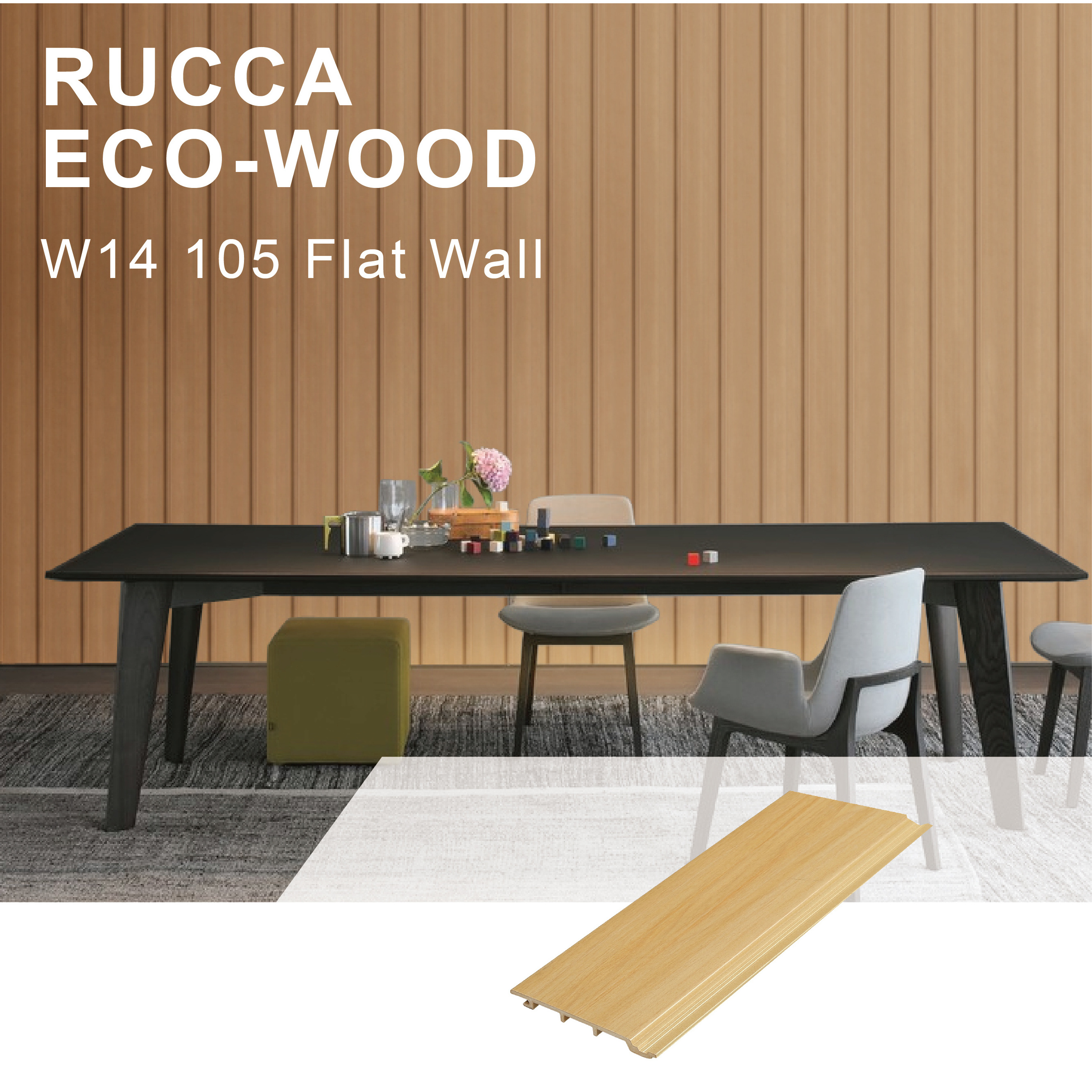 Rucca wpc high quality ceiling panels, wall cladding indoor decoration 120*10mm ceiling panel boards house siding