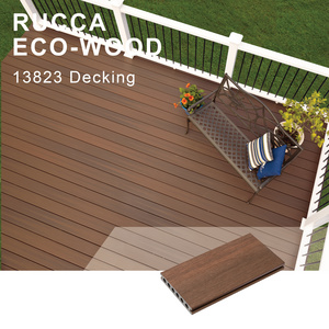 Rucca Composite Co Extrusion Decking Wpc/wpe/wood and Plastic for Outdoor Engineered Waterproof Flooring 138*23mm Eco-friendly