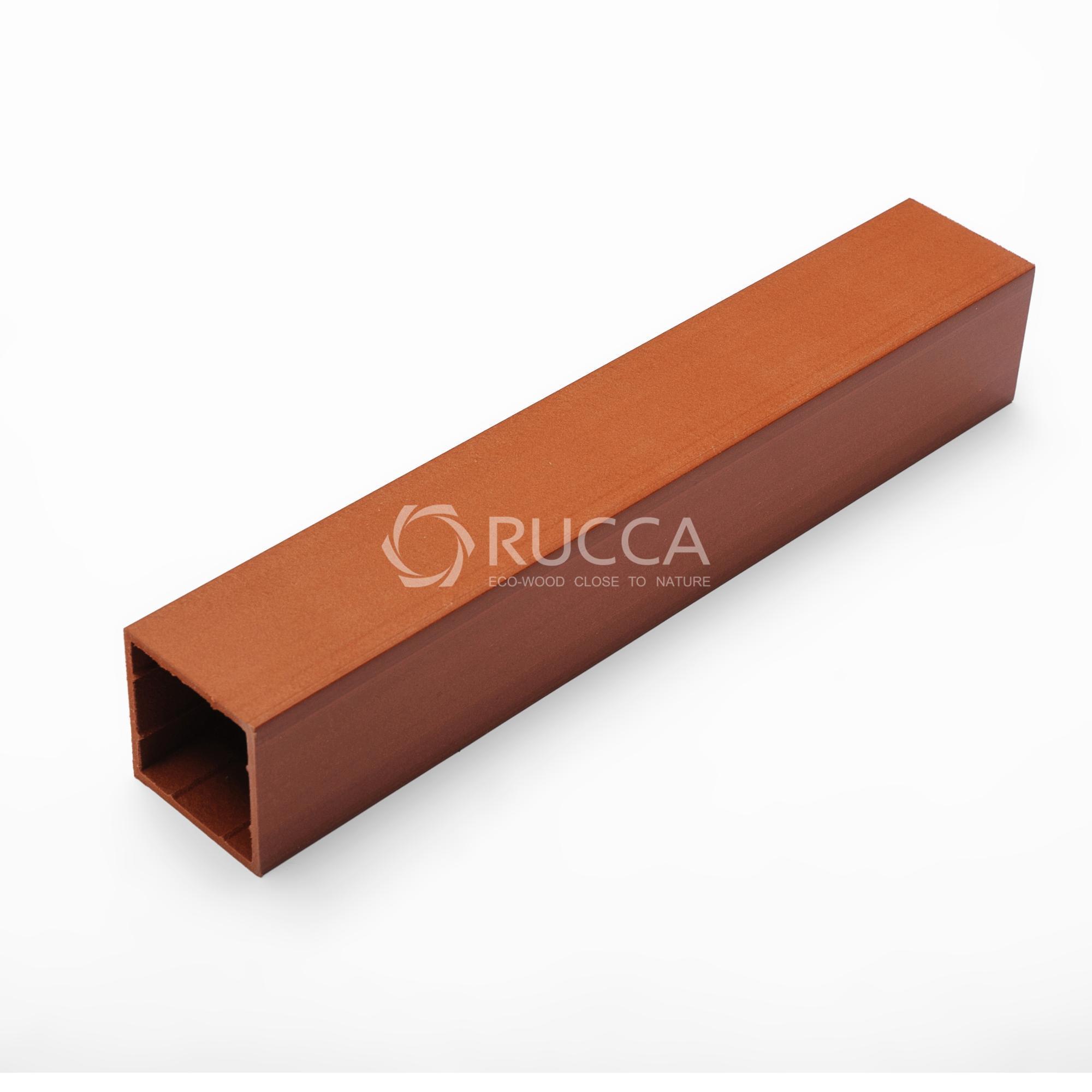 Rucca WPC/PVC Wood and Plastic Composite Rectangular Square Hollow Section with Lowest Price 50*50mm