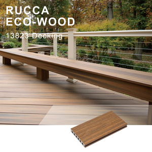 RUCCA Engineered Flooring 138*23mm Outdoor Wood Plastic Composite WPC Decking