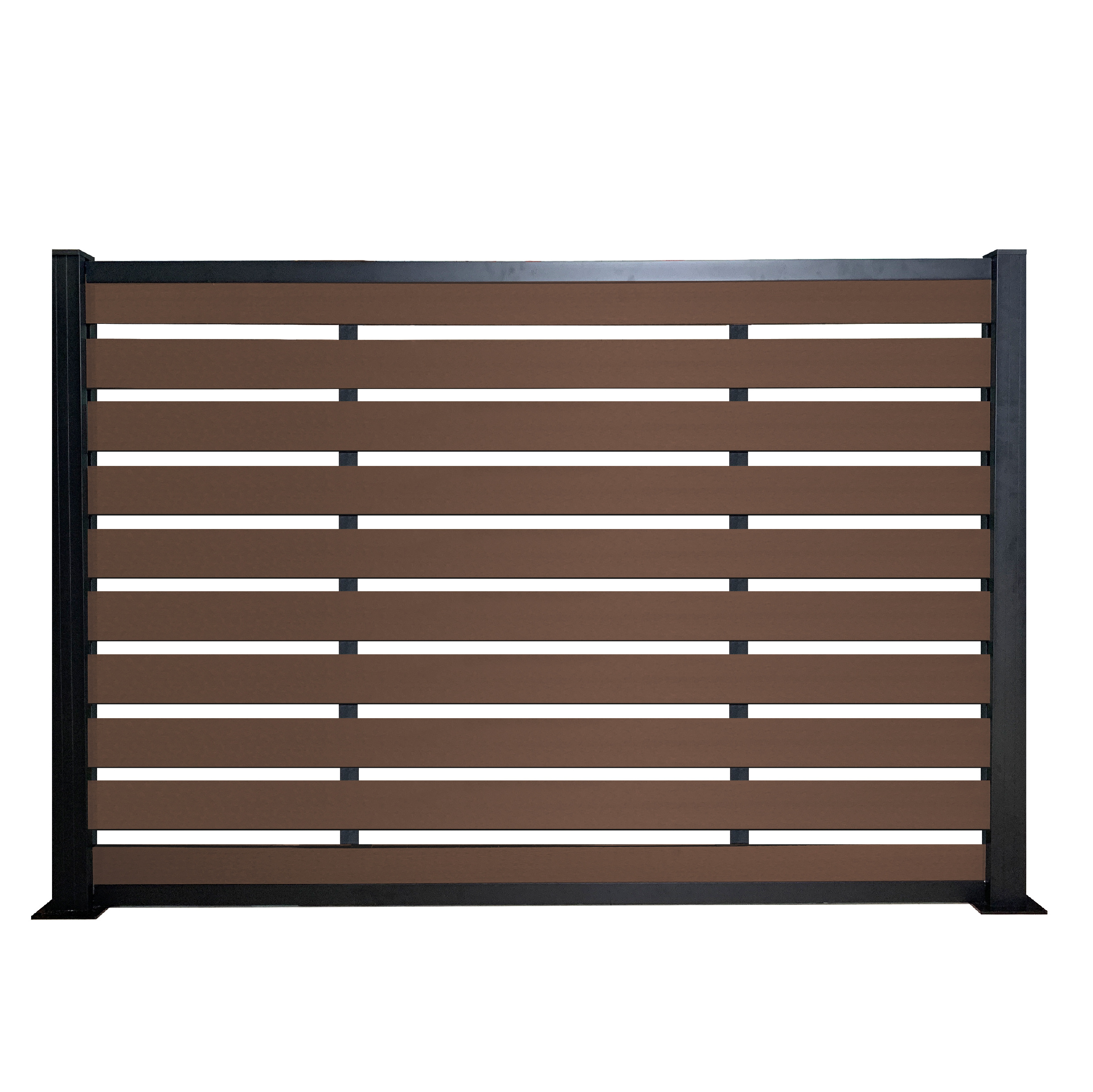 Free Maintenance Wooden Plastic Composite Easy Installation Composite Fence Panel Wpc Garden Fence