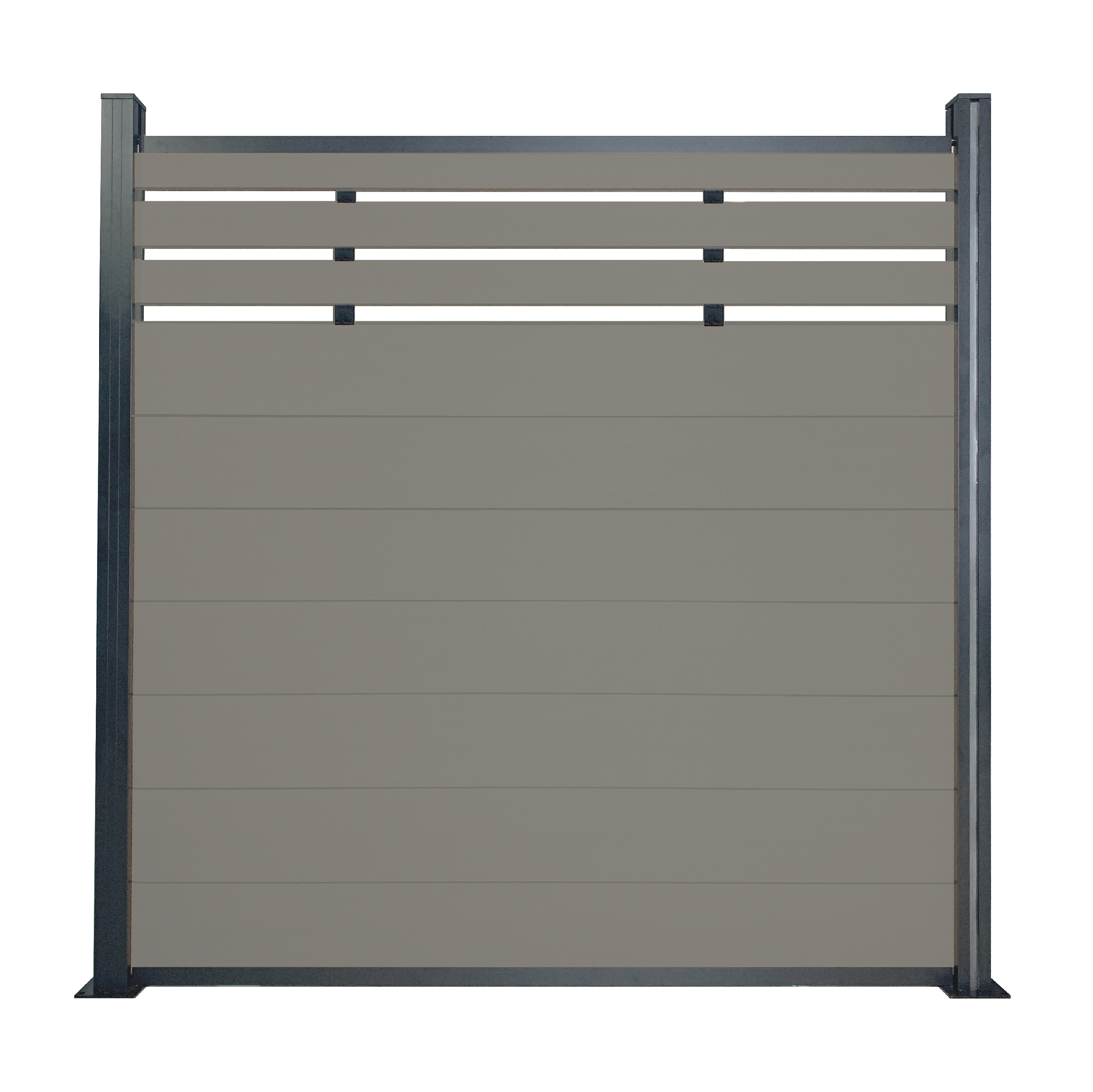 Free Maintenance Wooden Plastic Composite Easy Installation Composite Fence Panel Wpc Garden Fence