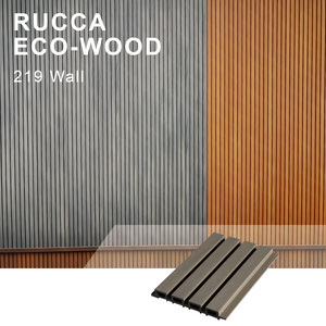 Rucca Luxury WPC Exterior Outdoor Decorative Wall Cladding Panel Design Coextrusion Panel Wooden Siding Board Building Material