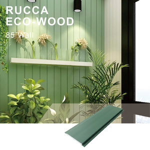 RUCCA Indoor White Color Decorative Luxury House Wood Wall Panel 96*9mm Wood Composite Panel Interior Exterior